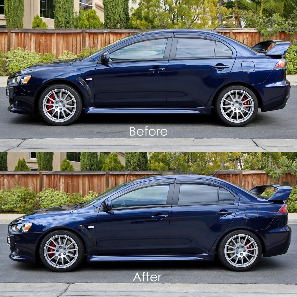 Cosmic Blue on H&R Springs and 25mm Spacers EvolutionM Mitsubishi